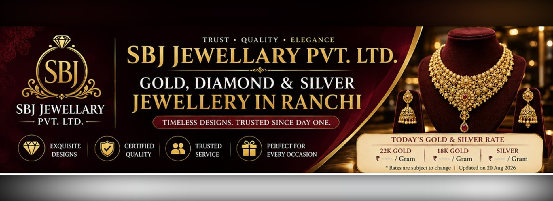 SBJ Jewellery Pvt Ltd &ndash; Gold, Diamond and Silver Jewellery in Ranchi